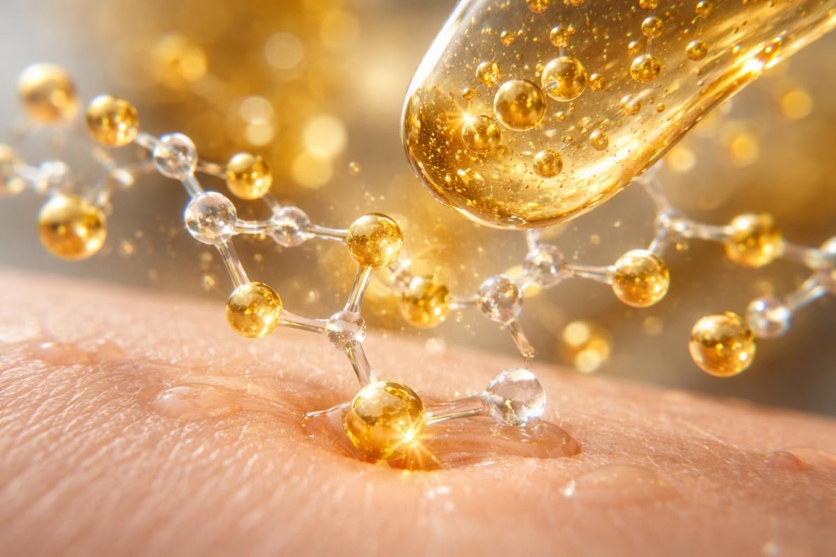 Retinol and gold working together