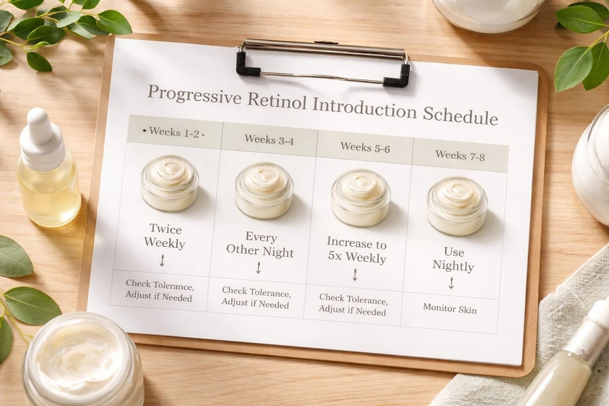 Retinol application schedule