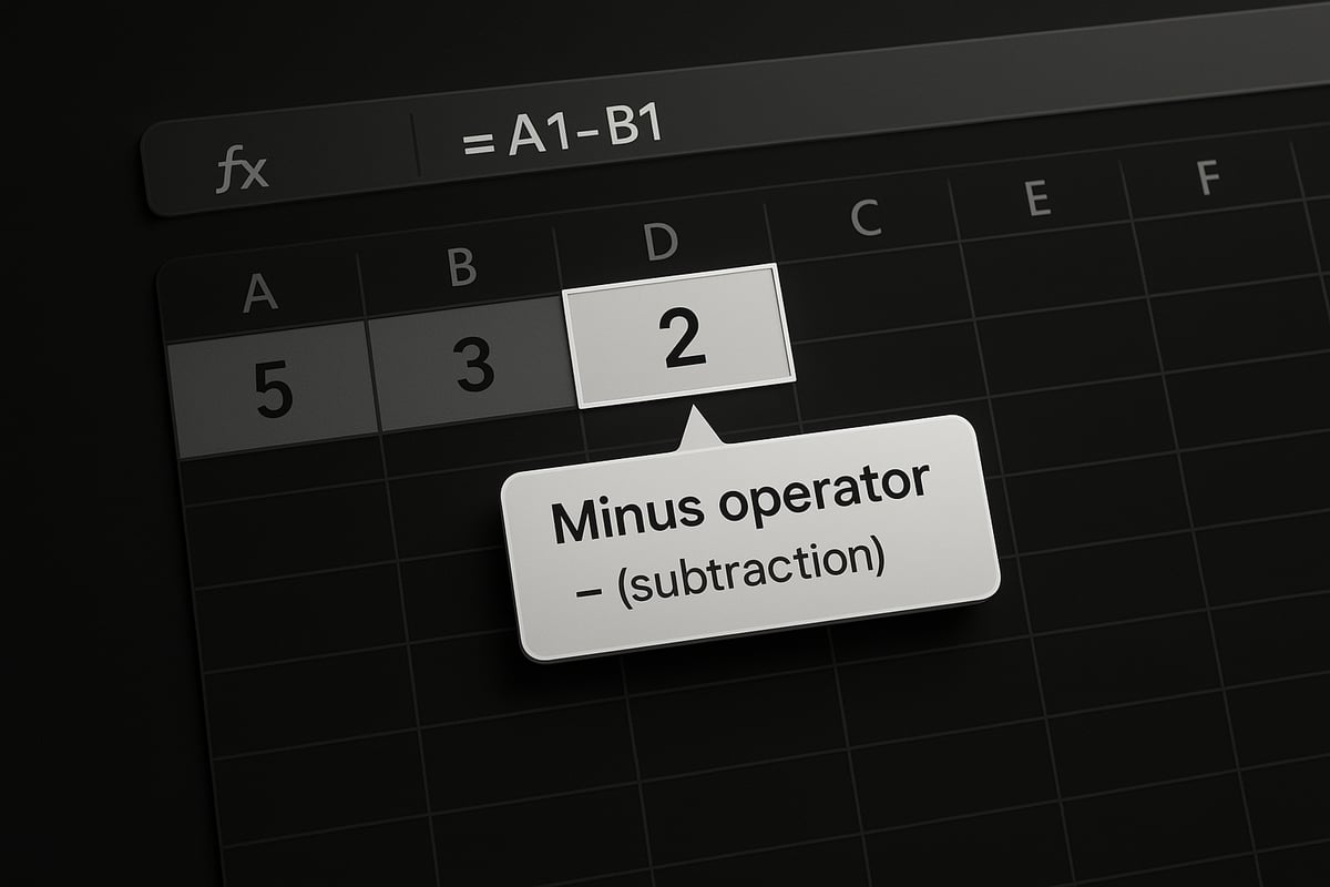 Understanding Subtraction in Excel: The Basics