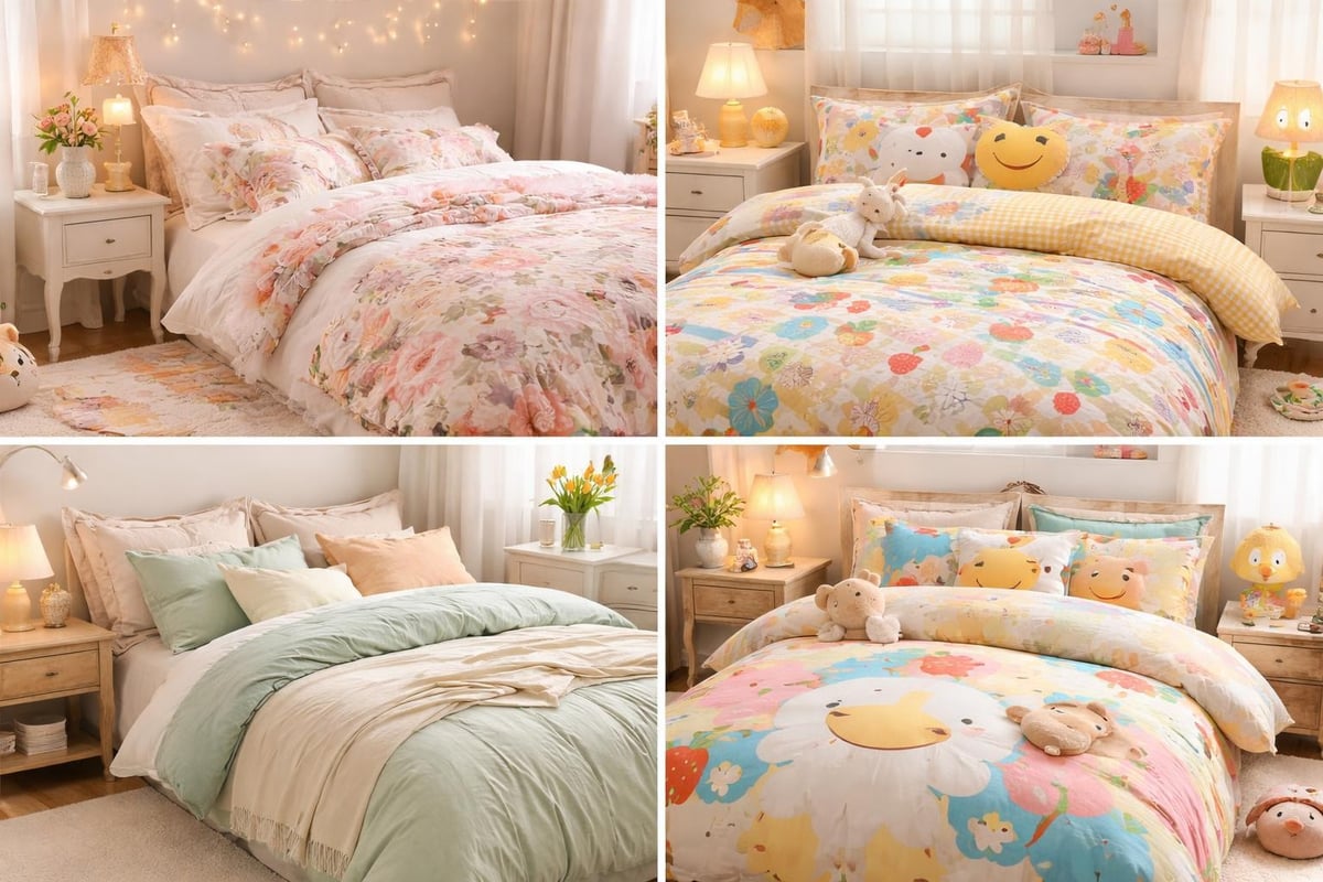 Different cute bedding styles