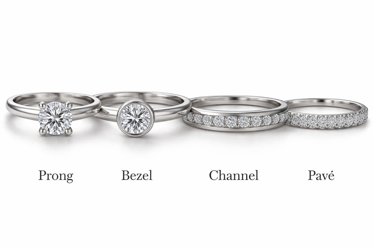 Ring setting types comparison