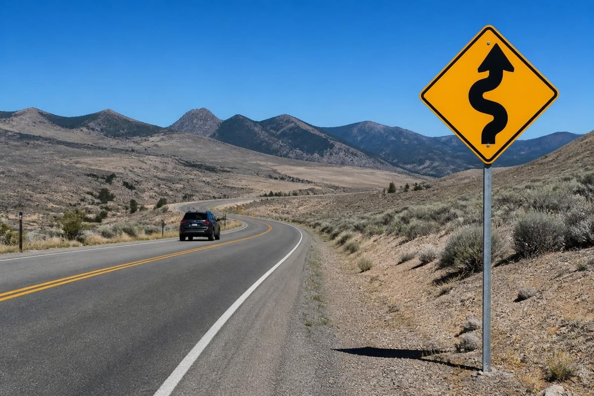 Sign placement geometry