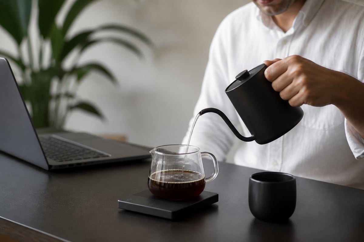Portable coffee brewing