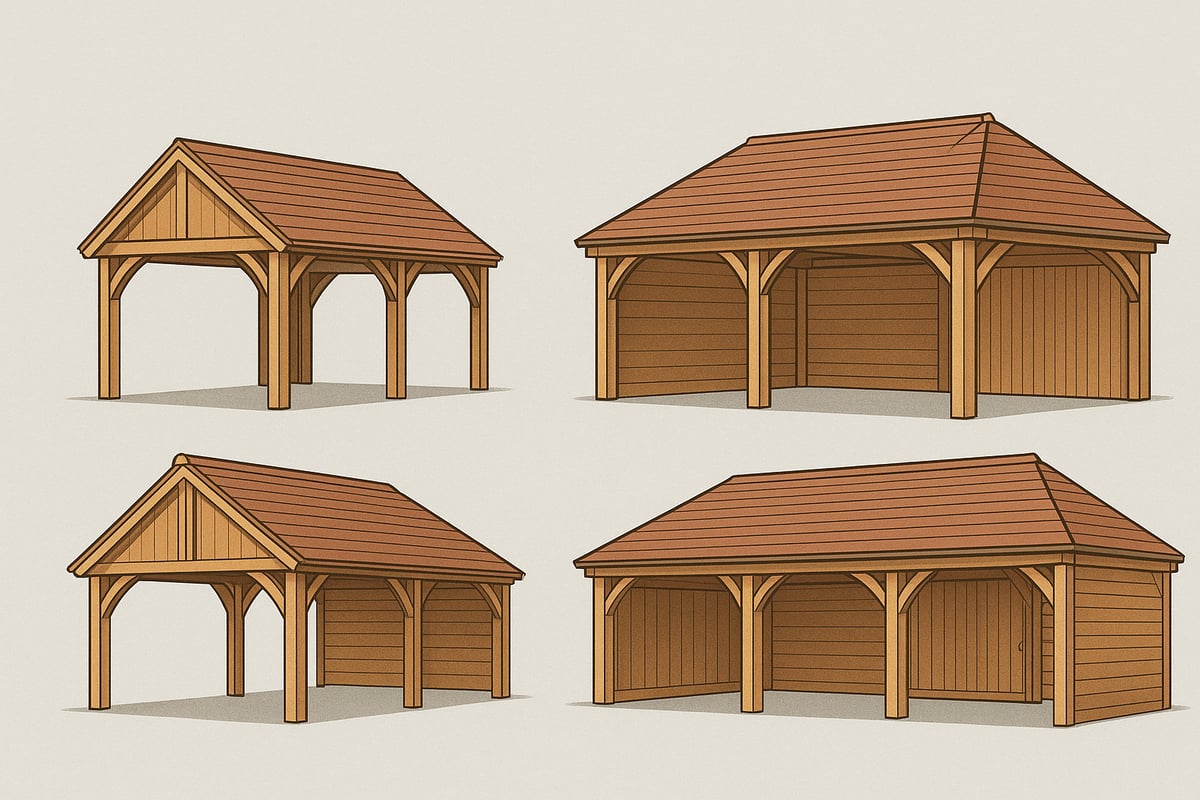 Oak Framed Carport Design Options and Custom Features