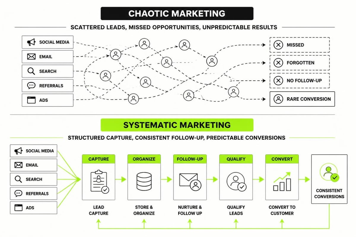 Marketing chaos versus marketing systems