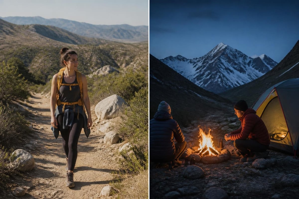 Duration comparison hiking versus trekking