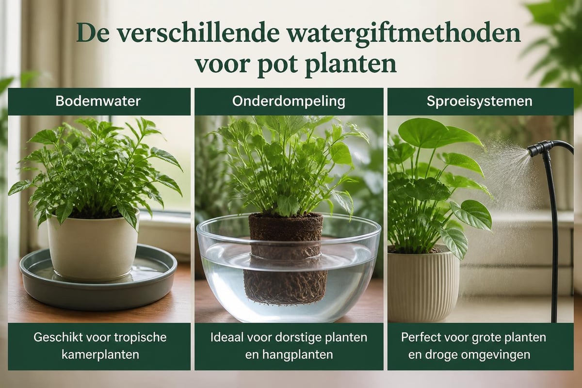 Watergift technieken pot planten