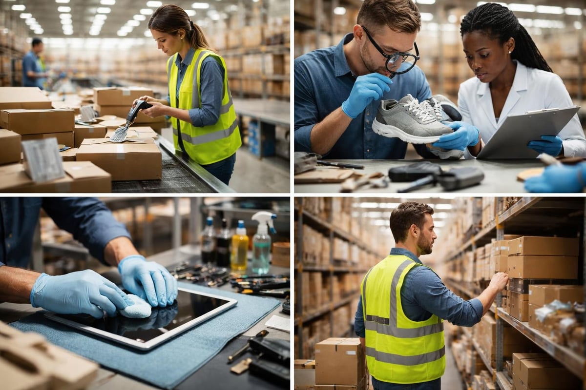 E-commerce return flow diagram