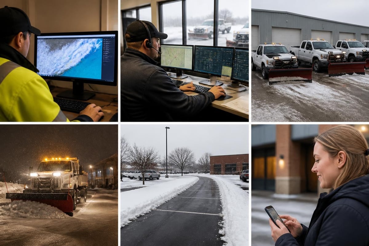 Commercial plow service workflow