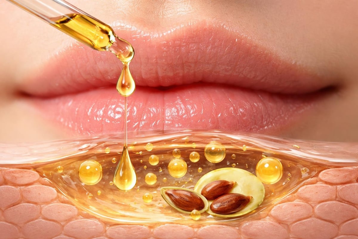 Lip oil absorption process