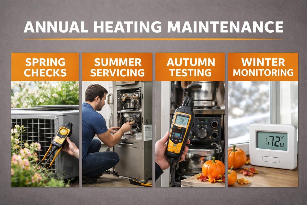 Heating system maintenance schedule