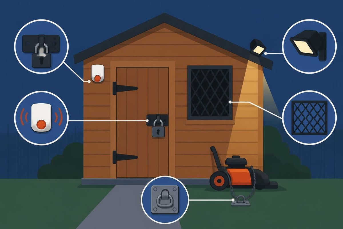 Wooden garage shed security