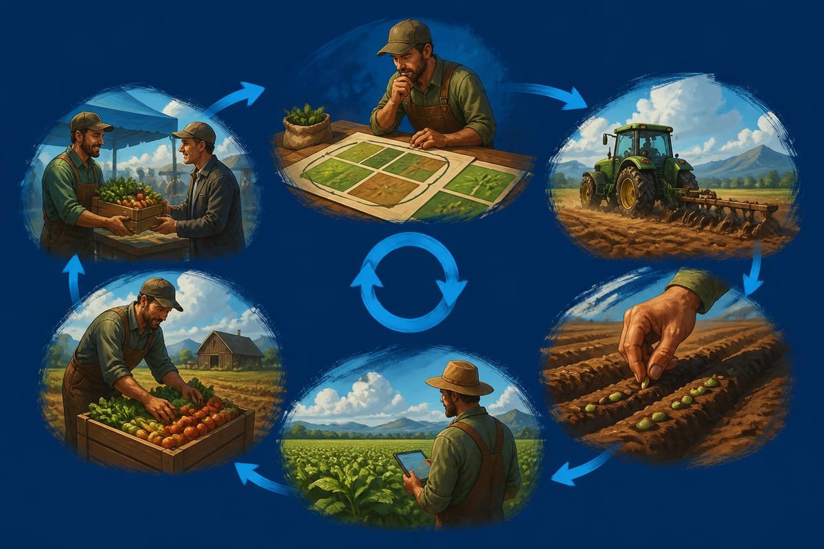 Farming simulation workflow