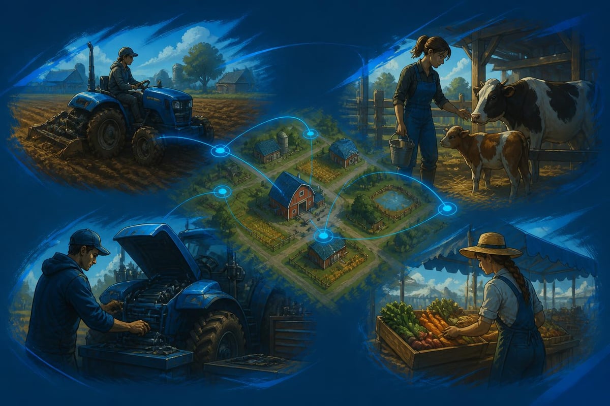 Cooperative farming operations