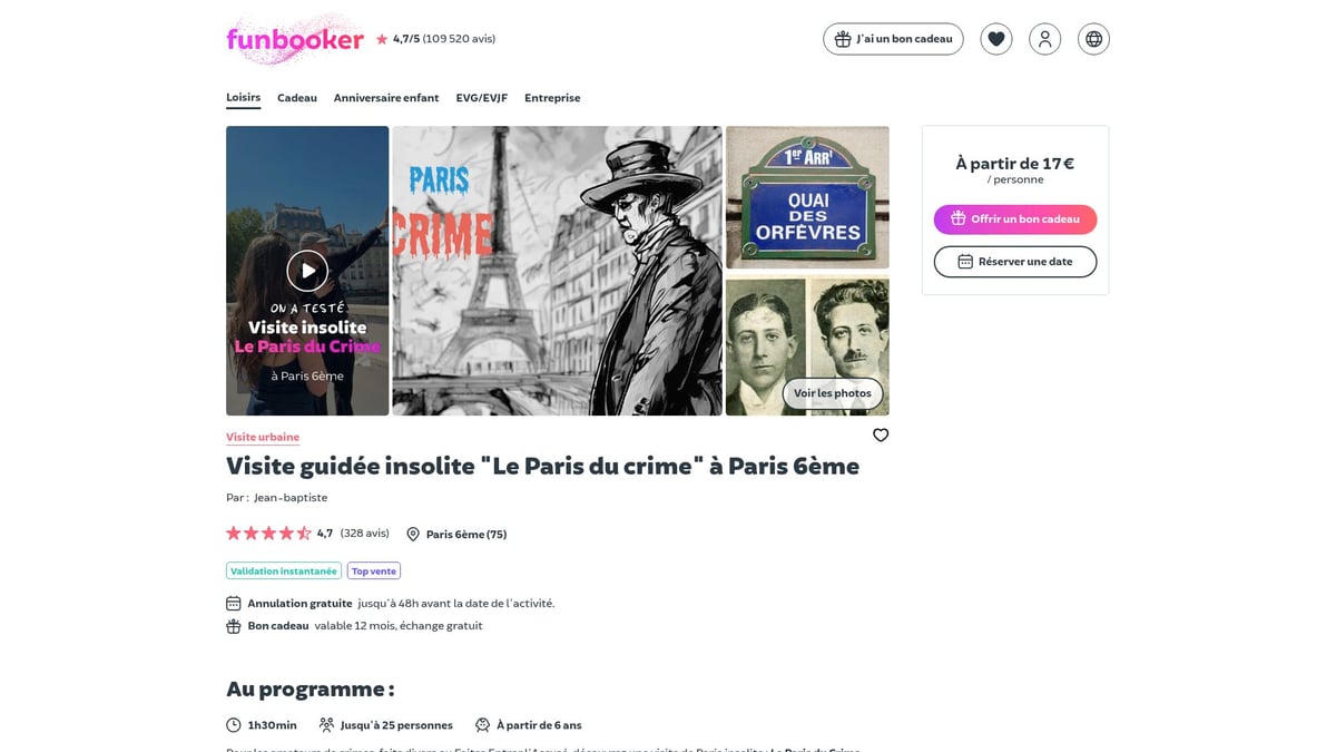 8 Idées Incontournables d’Activités Paris à Tester en 2026 - Visite Guidée Insolite “Le Paris du Crime”