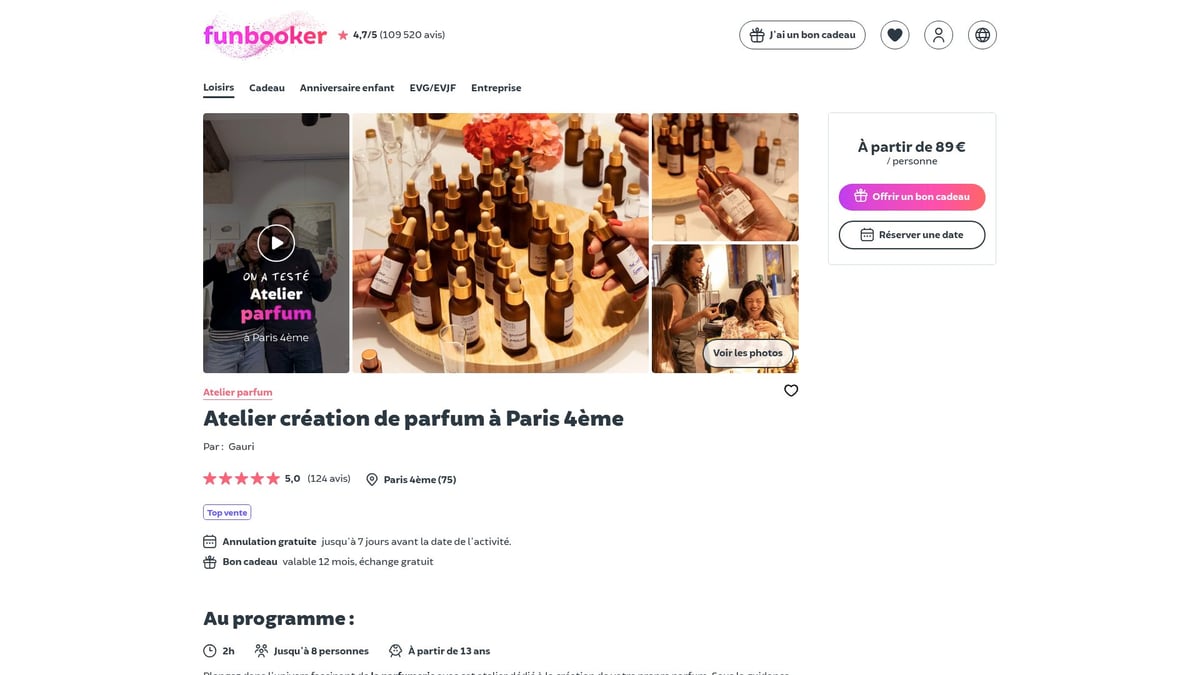 8 Idées Incontournables d’Activités Paris à Tester en 2026 - Atelier Création de Parfum