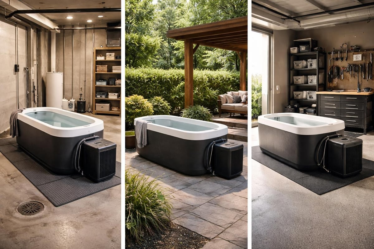 Cold plunge placement options