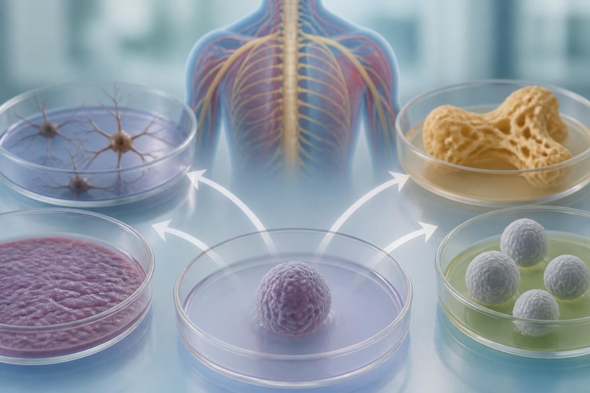 Stem cell differentiation pathways
