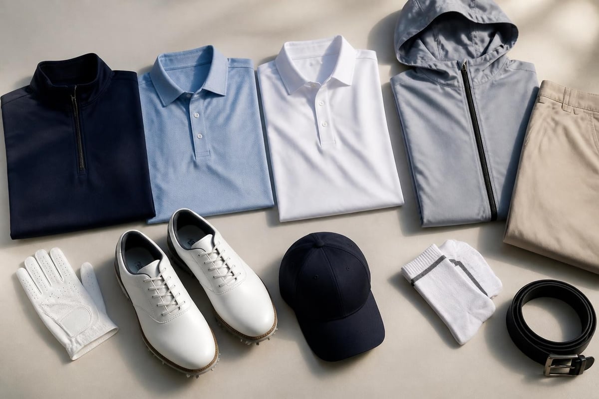 Golf apparel and accessories