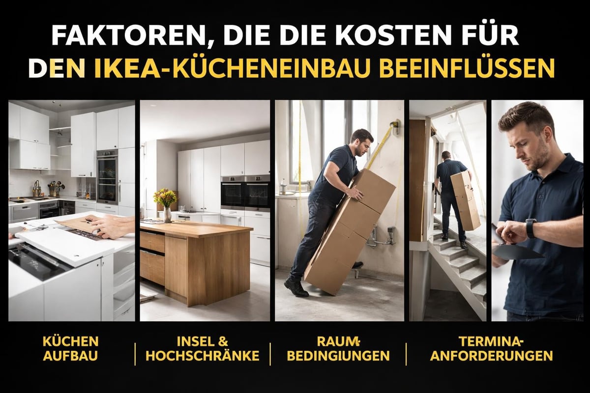 Faktoren Küchenmontagekosten