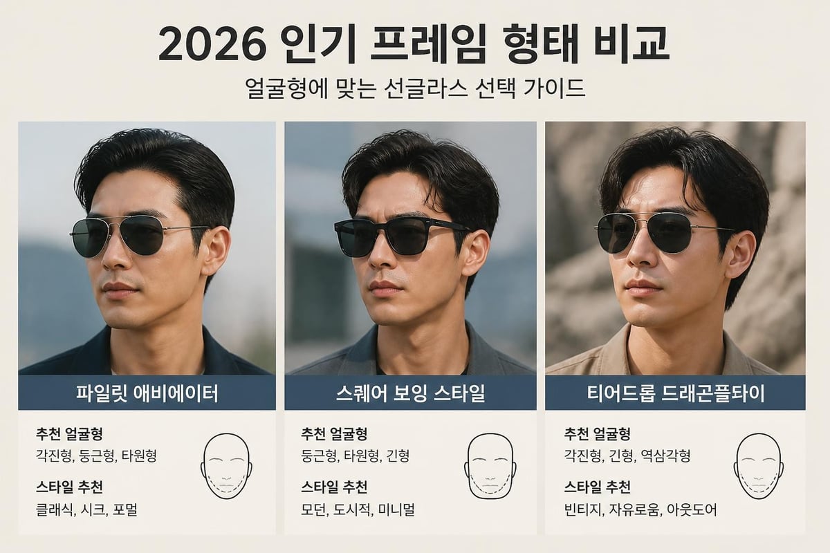 Sunglasses frame styles guide