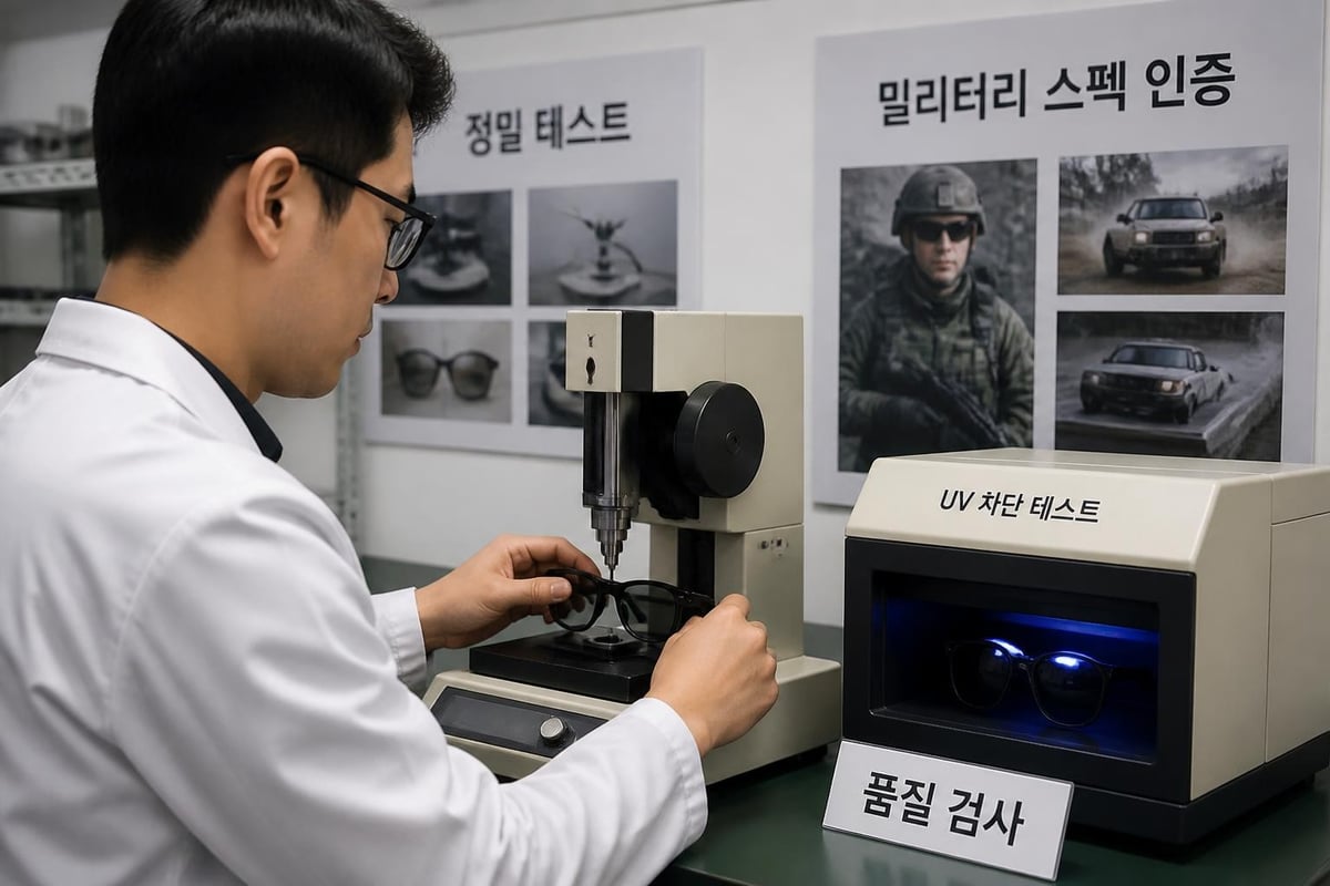 Korean sunglasses manufacturing quality