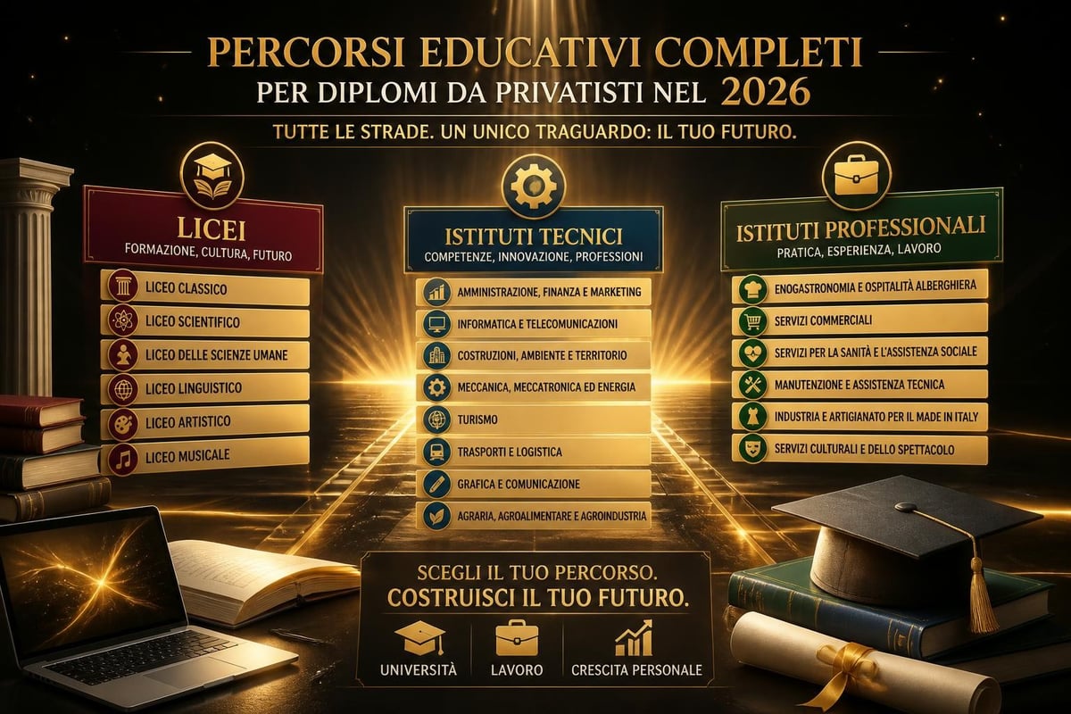 Varietà di indirizzi di studio
