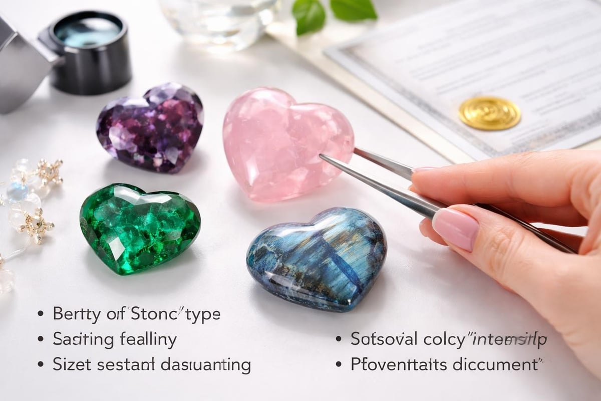 Gemstone heart collection value