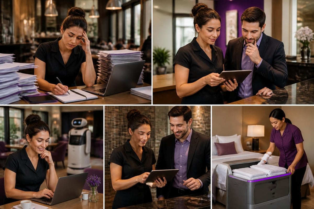 AI hospitality implementation steps