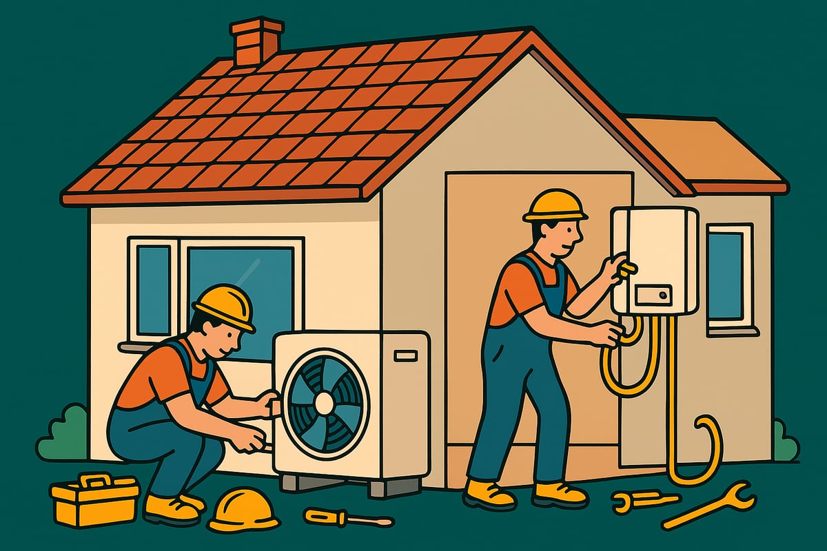 Potek montaže toplotne črpalke: Kronološki vodič po korakih