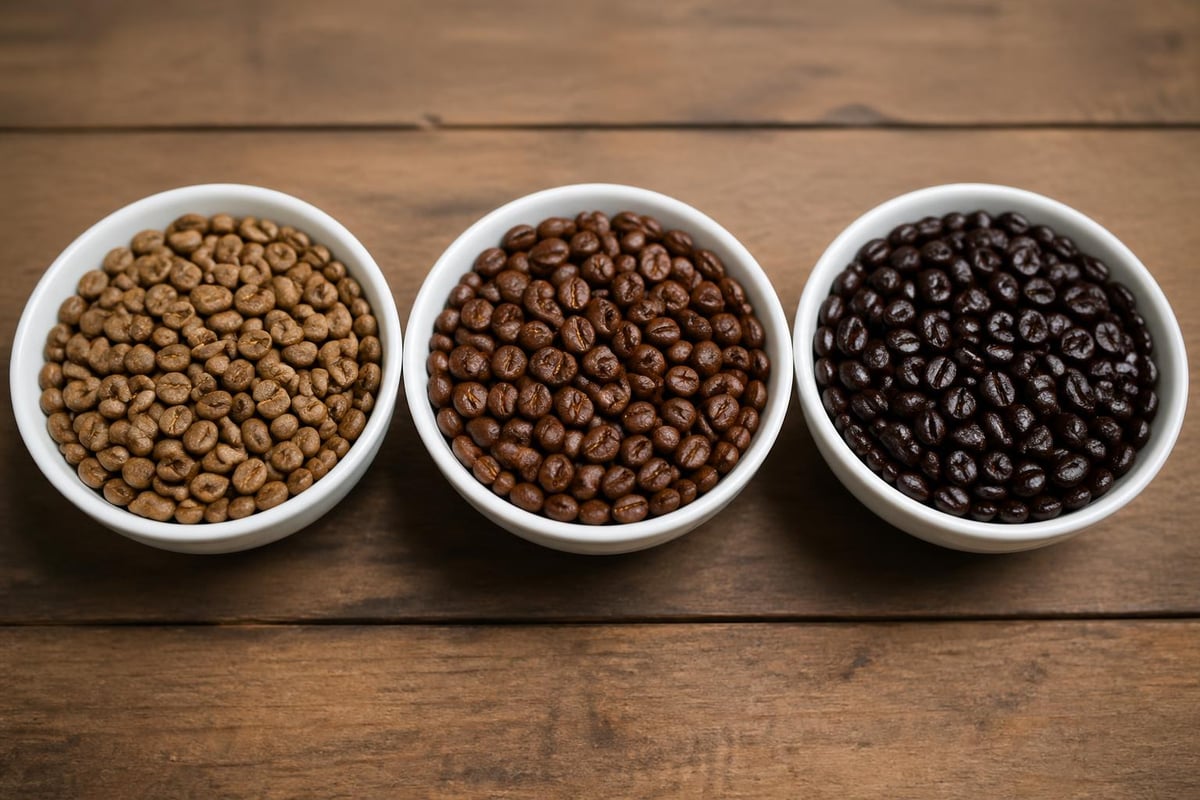 Coffee roasting development stages
