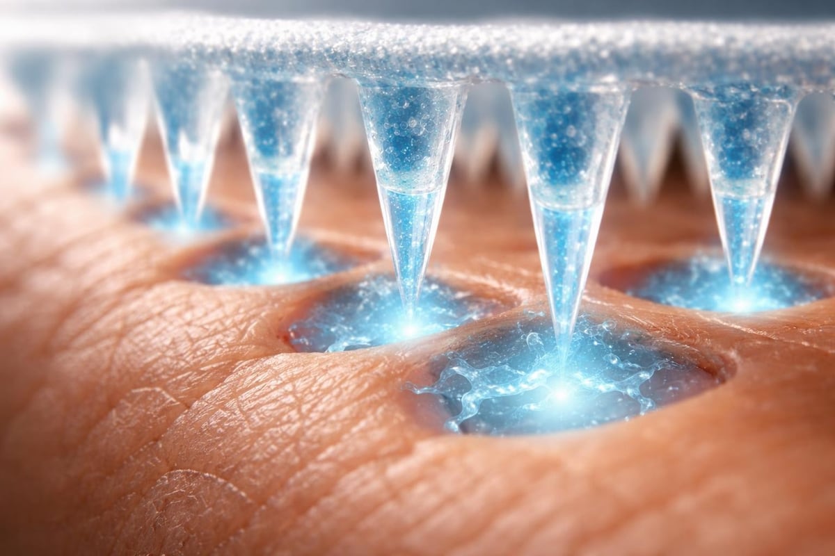 Microneedle patch delivery system