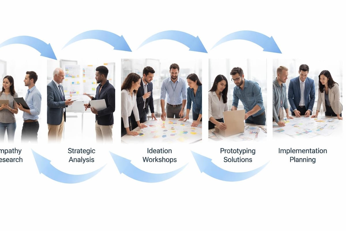 Design thinking process in consulting