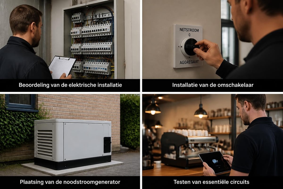 Noodstroom installatie proces