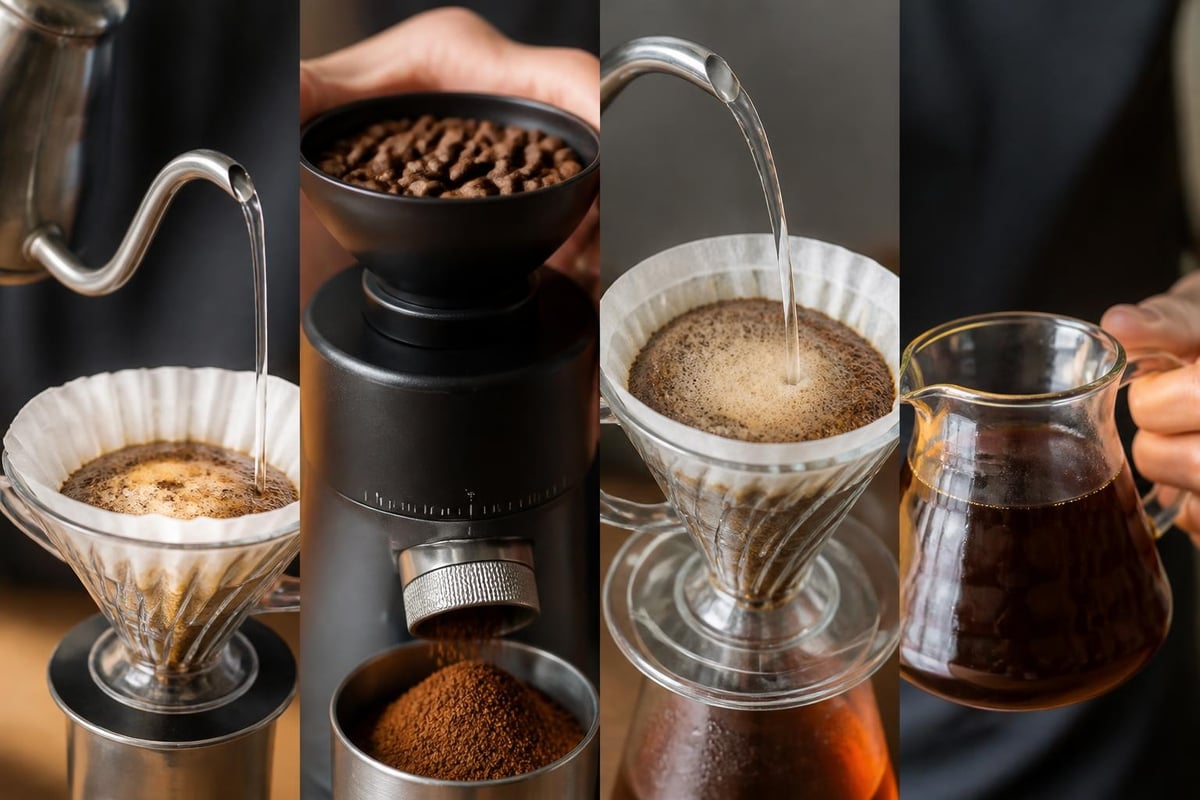 Pour-over brewing variables