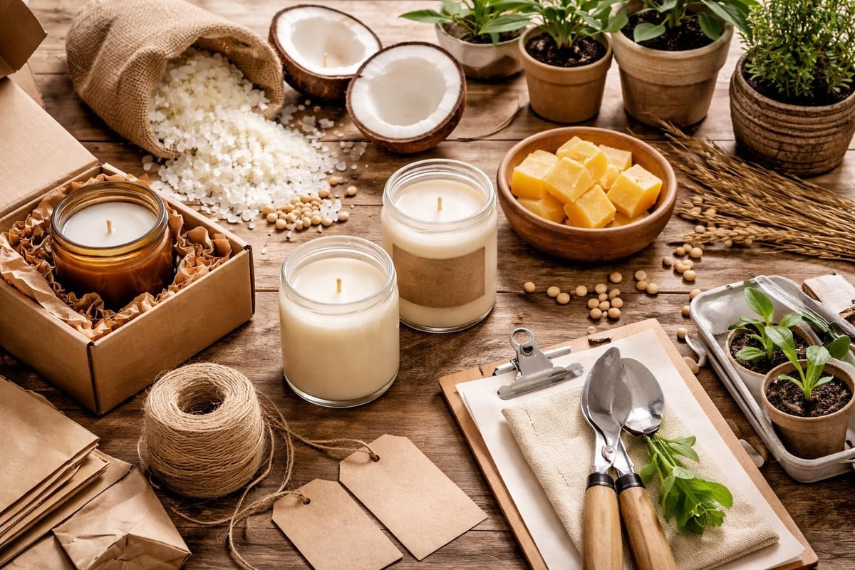 Sustainable candle making practices