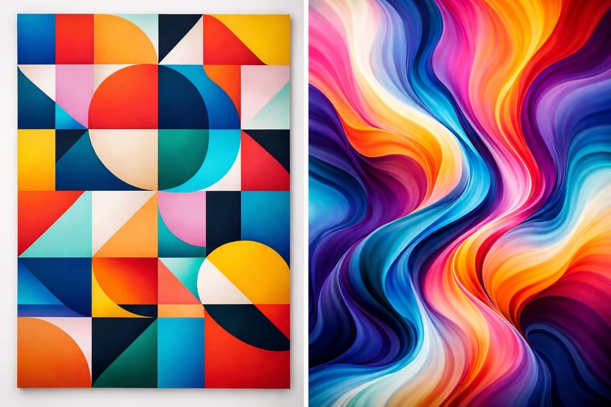 Geometric versus organic abstraction