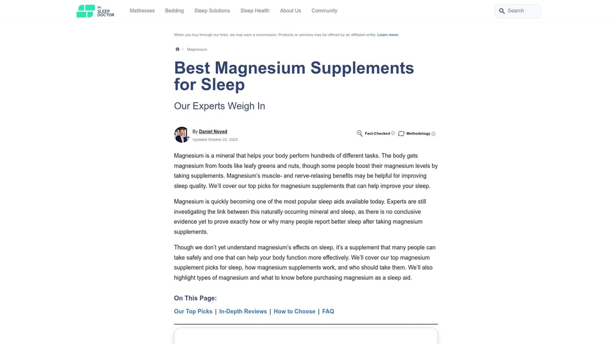 7 Best Magnesium Supplement for Sleep Picks in 2025 - Sleep Foundation Magnesium Gummies