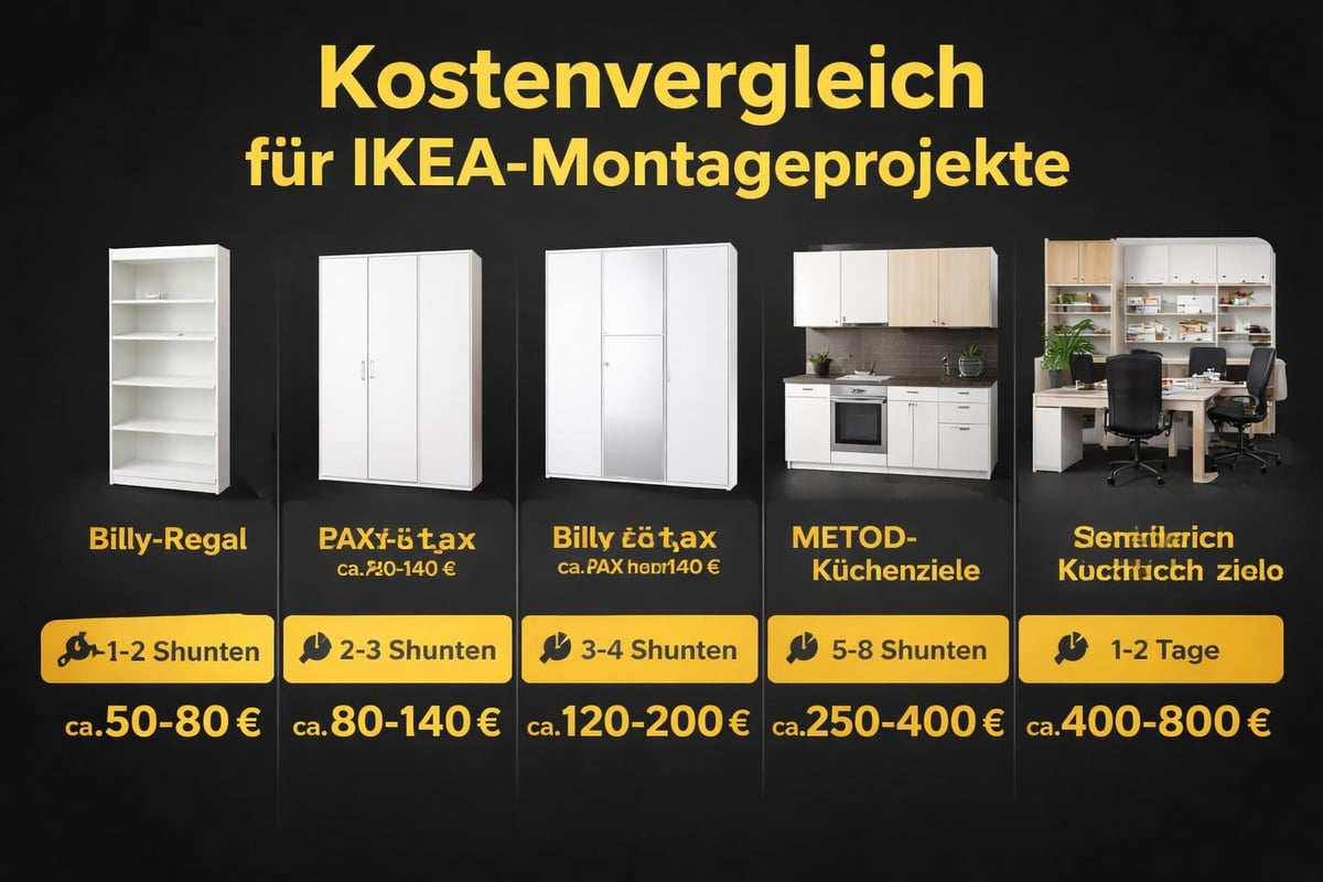 Preisberechnung für verschiedene IKEA-Möbeltypen