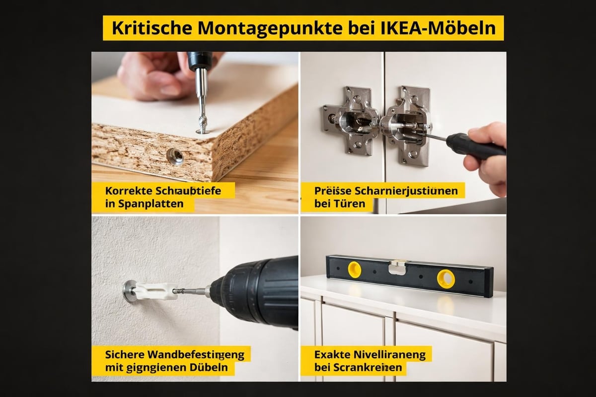 Qualitätsmerkmale professioneller Möbelmontage
