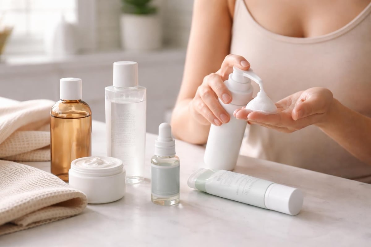 Natural skincare routine