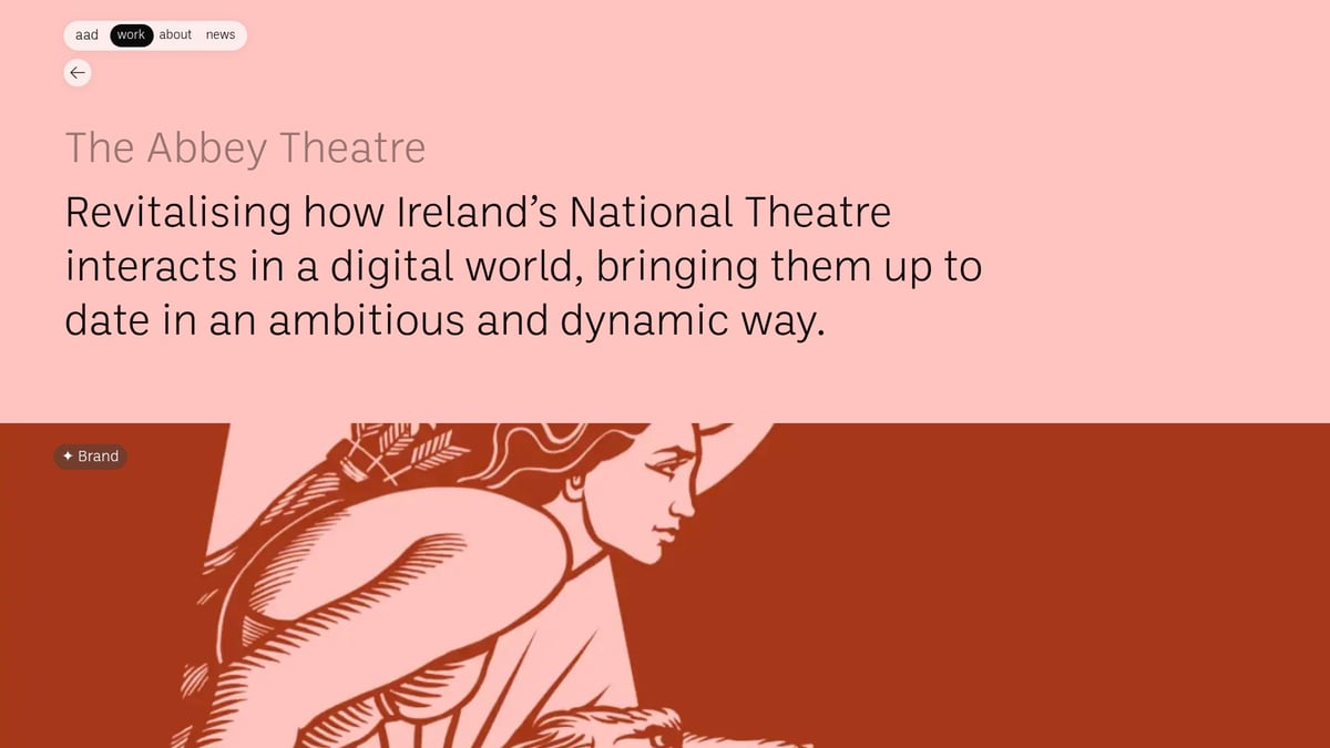 7 Inspiring Examples Of The Best Design In 2026 - AAD’s Abbey Theatre Visual Identity