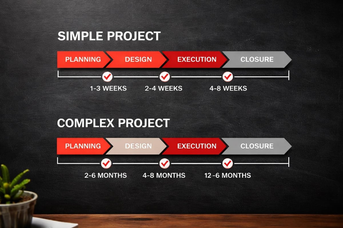 Project timeline comparison