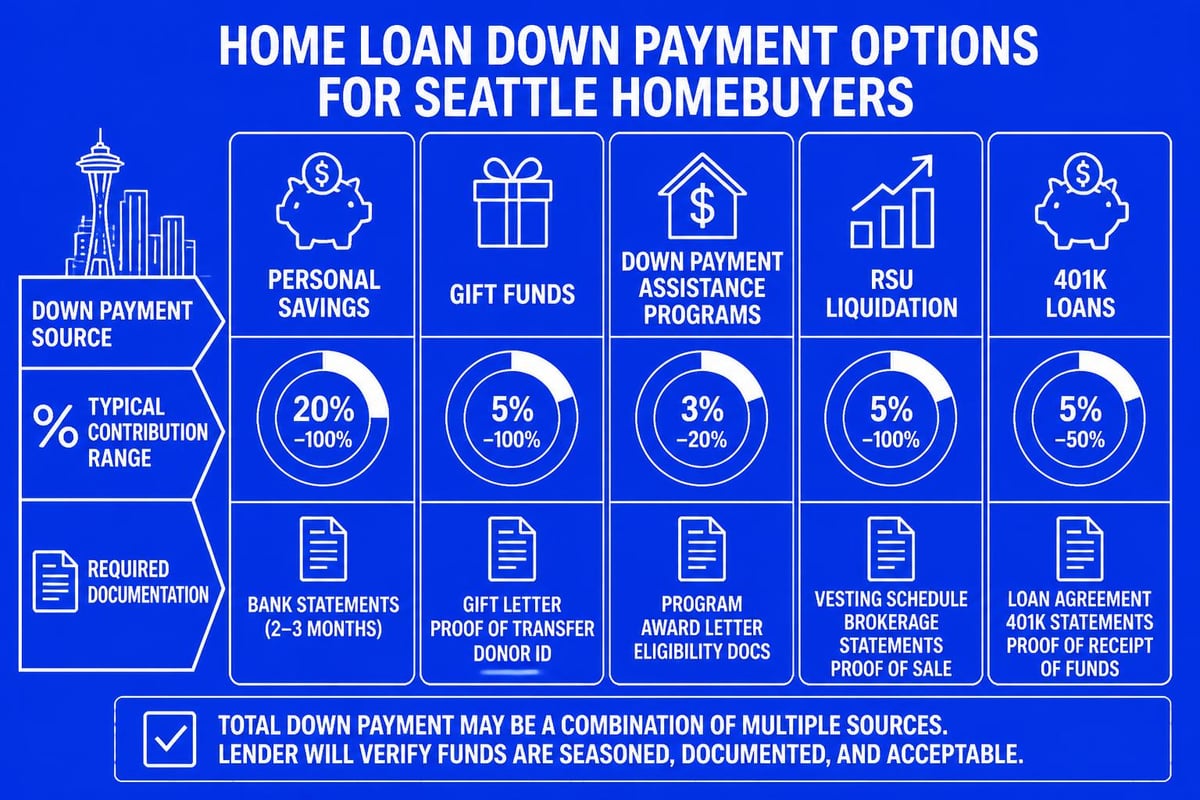 Down payment sources and strategies