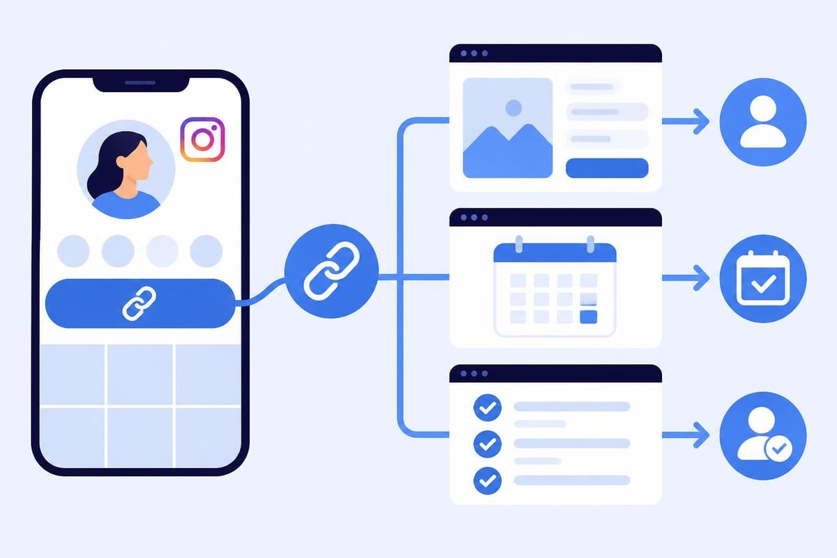 B2B Instagram bio link funnel
