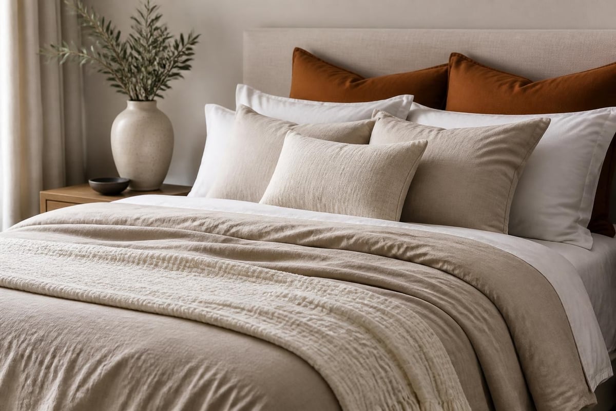 Bedroom styling layers
