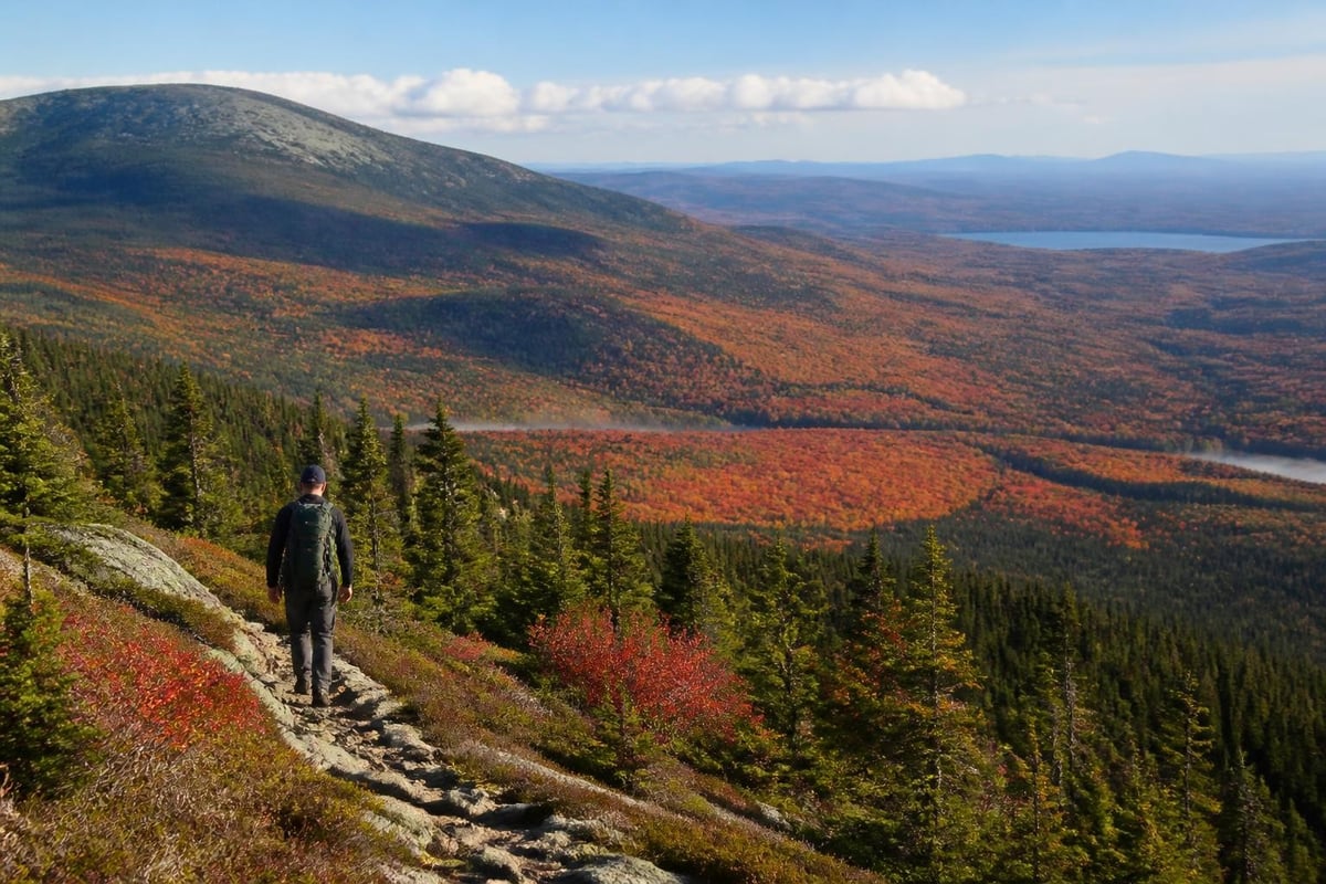 Fall foliage timing across Maine elevations