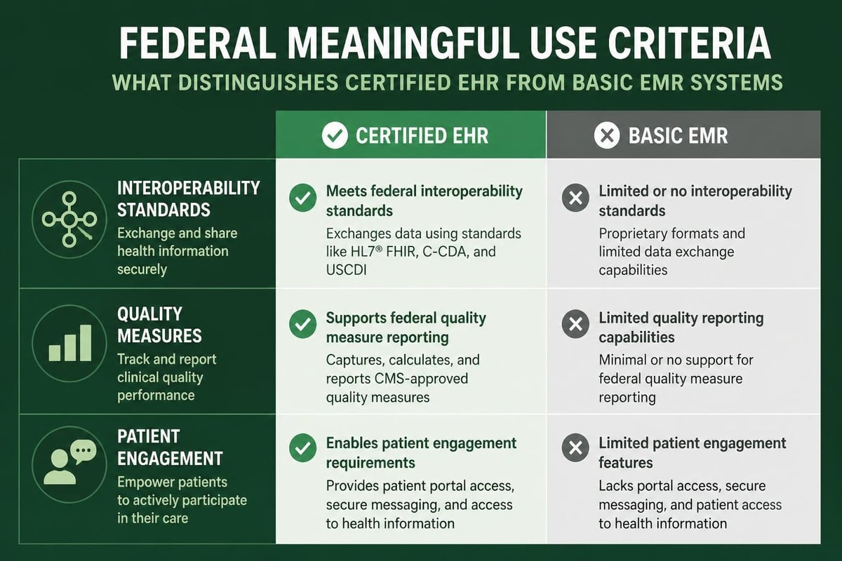 EHR certification requirements