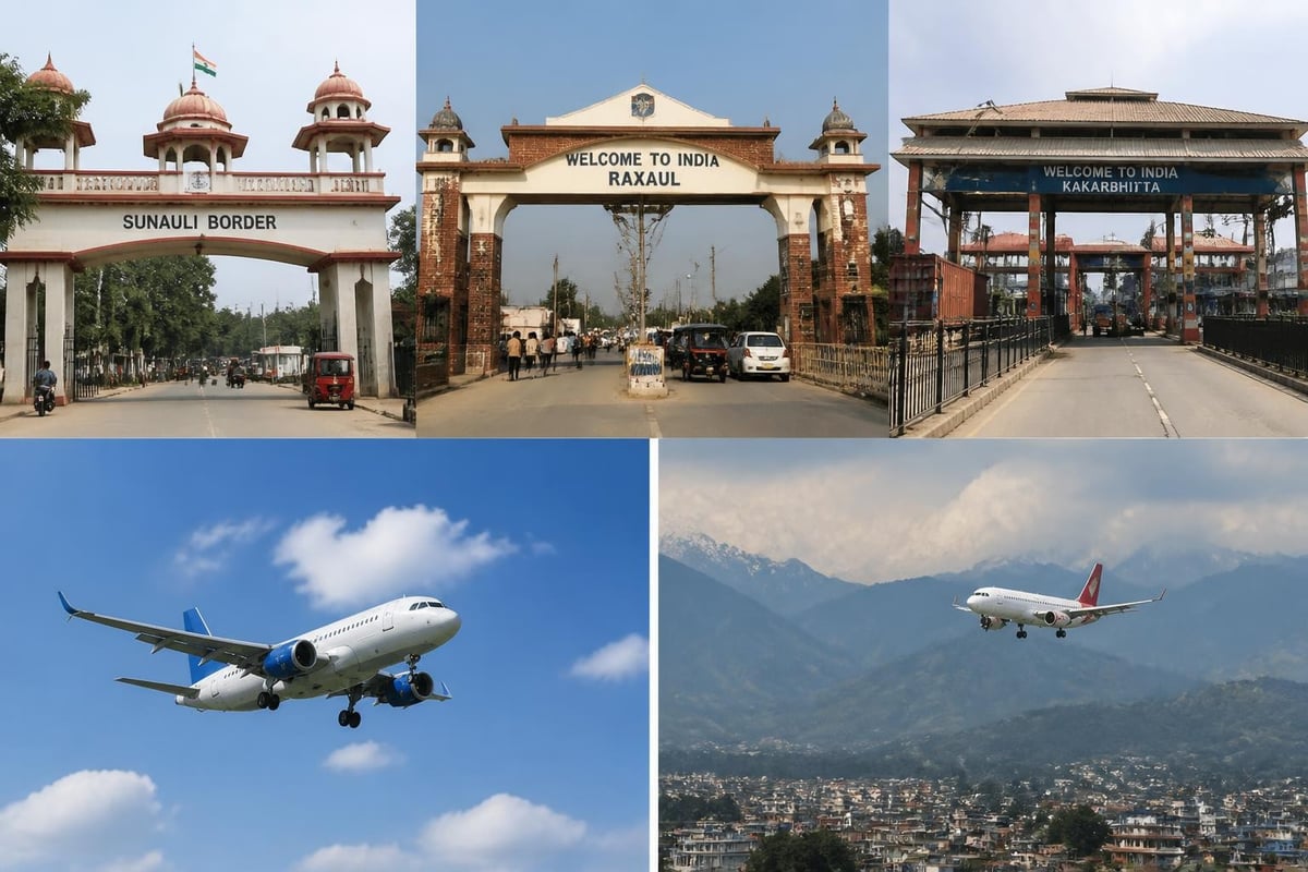India-Nepal border crossing routes