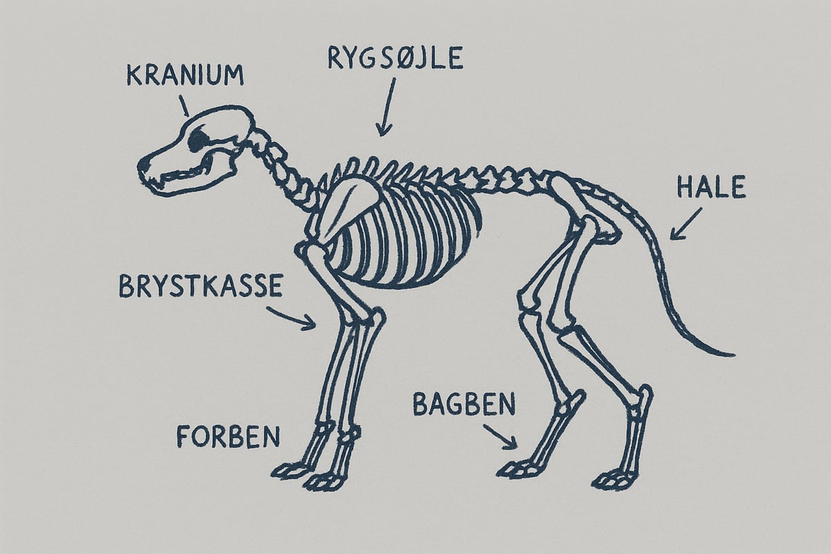 The General Structure of the Dog Skeleton